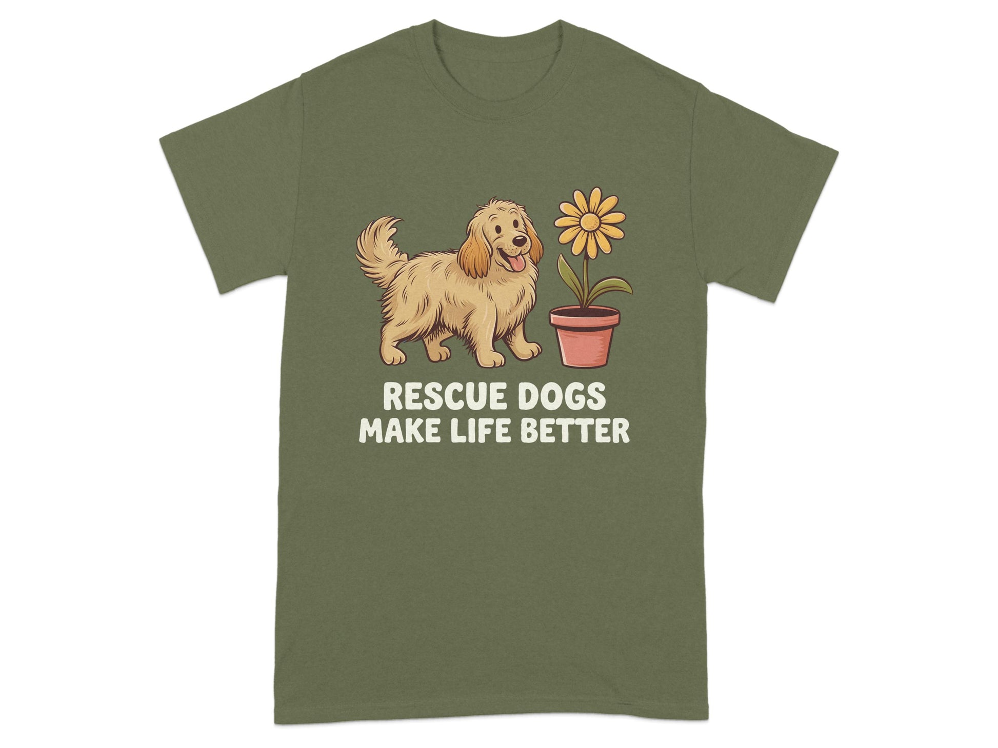 Rescue Dogs Make Life Better Graphic T-Shirt product type