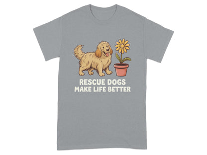 Rescue Dogs Make Life Better Cute T-Shirt product type