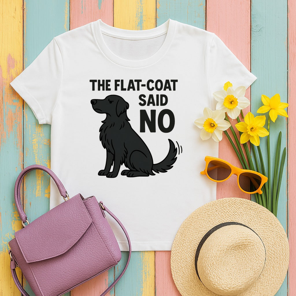 The Flat-Coat Said No Tee in White