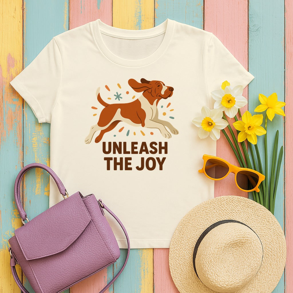 Bracco Italiano Unleash the Joy Tee in Natural