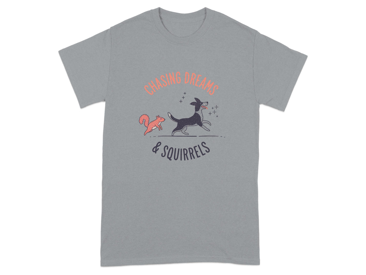 Chasing Dreams Squirrels Graphic Tee Shirt product
