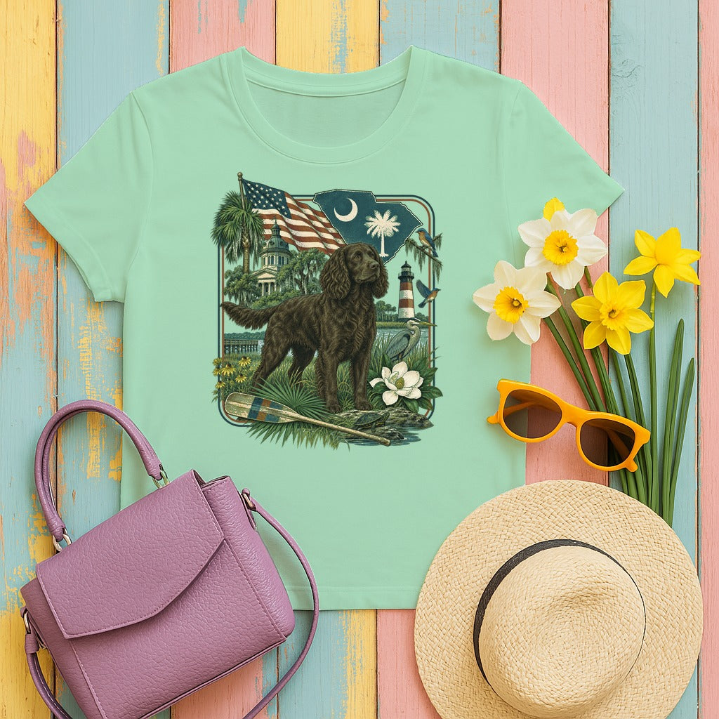 Boykin Spaniel South Carolina Heritage tee, Mint