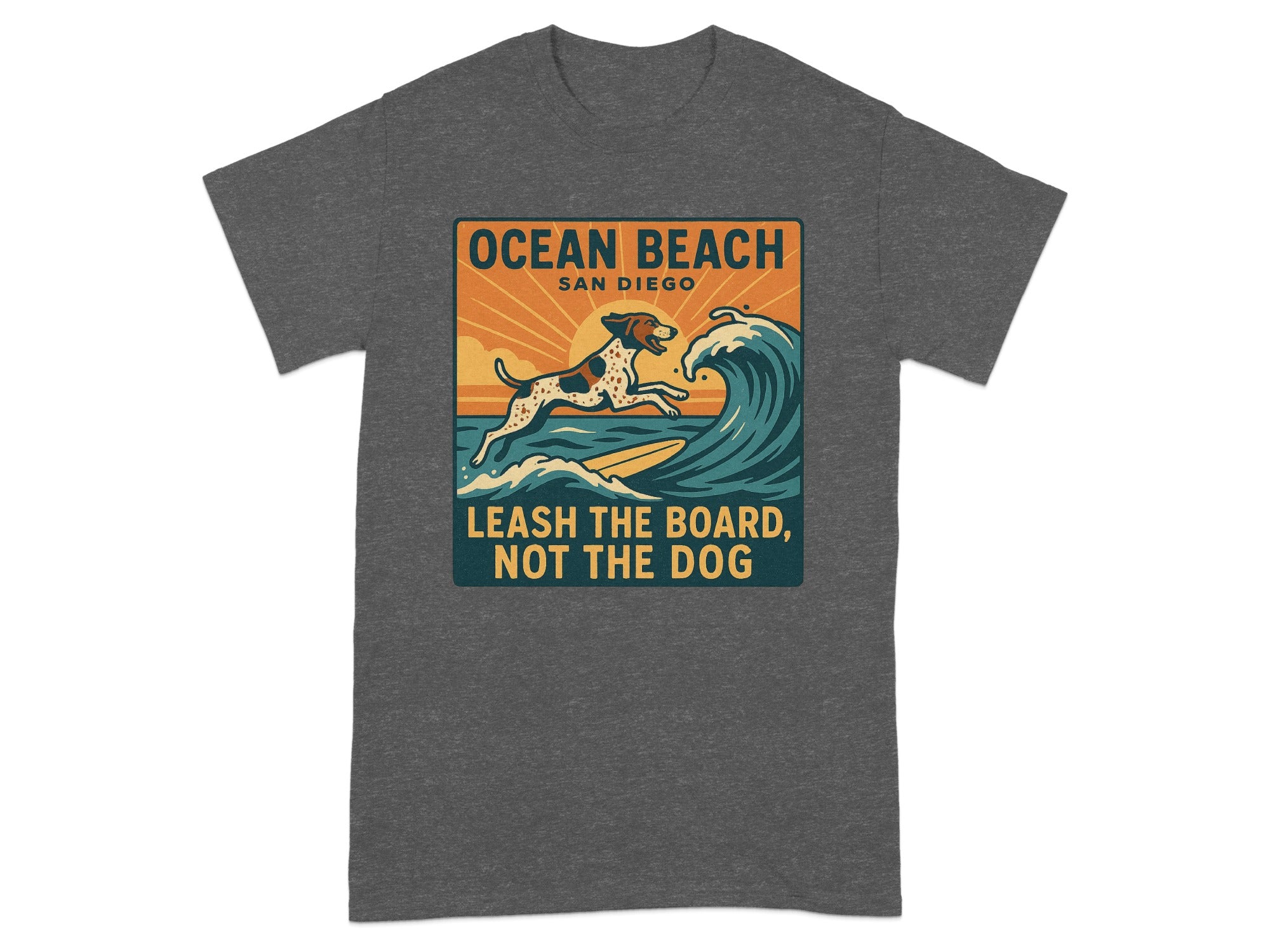 Ocean Beach San Diego Leash the Board Not the Dog product type