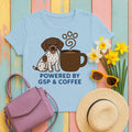 Powered by GSP & Coffee T-Shirt in Light Blue