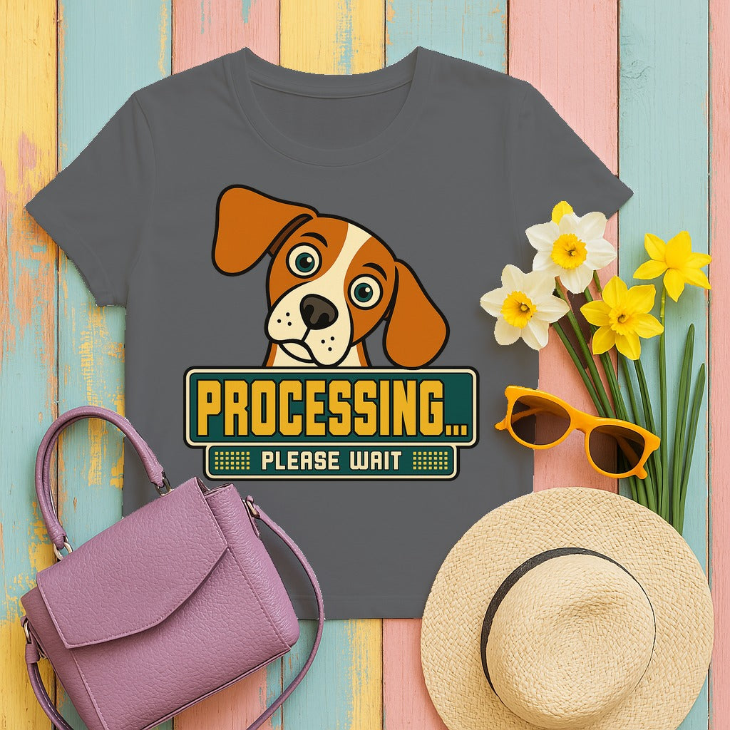 Processing... Please Wait Beagle T-Shirt in Graphite Heather