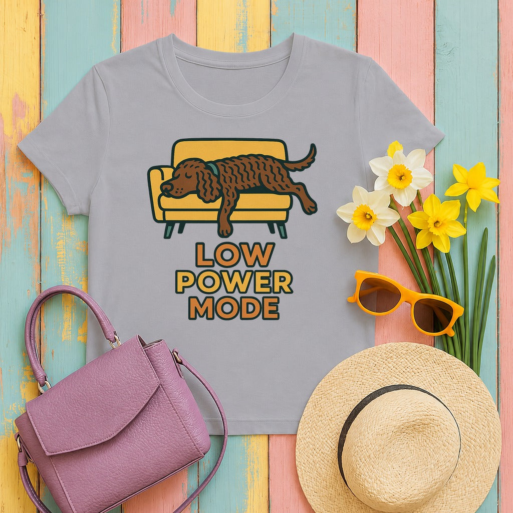 American Water Spaniel Low Power Mode Tee in Athletic Heather