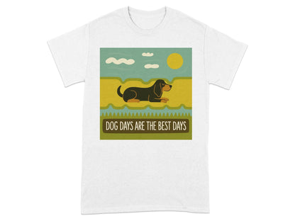 Dog Days Are The Best Days Gordon Setter T-Shirt White T-shirt