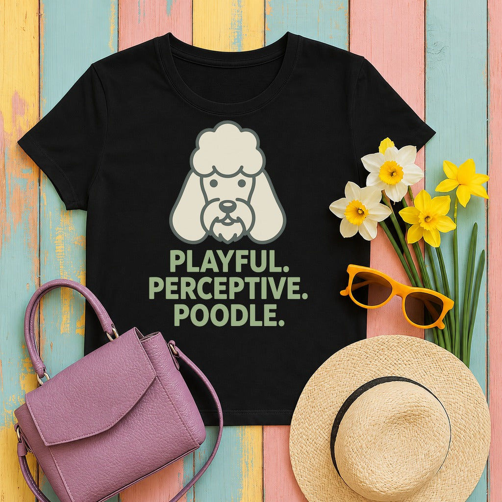 Playful Poodle Graphic t-shirt