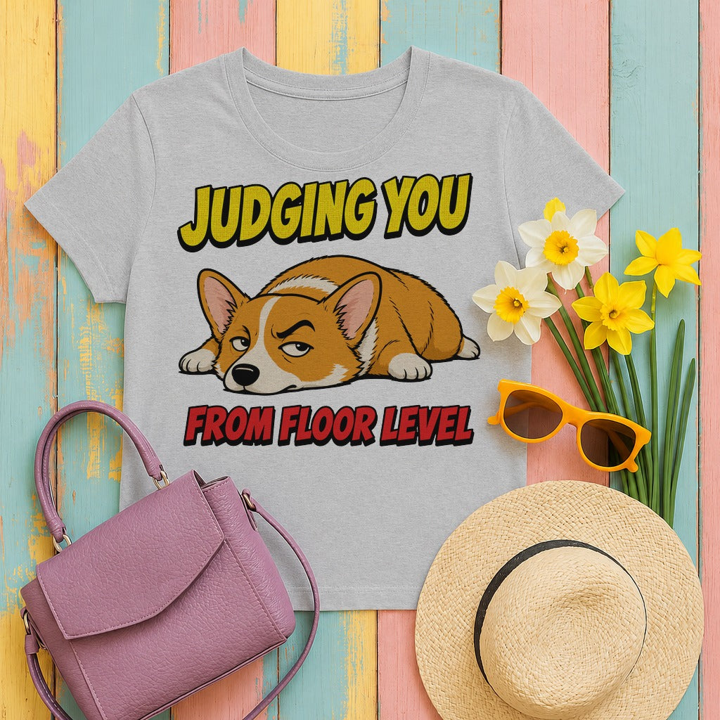 Judging Corgi Attitude t-shirt