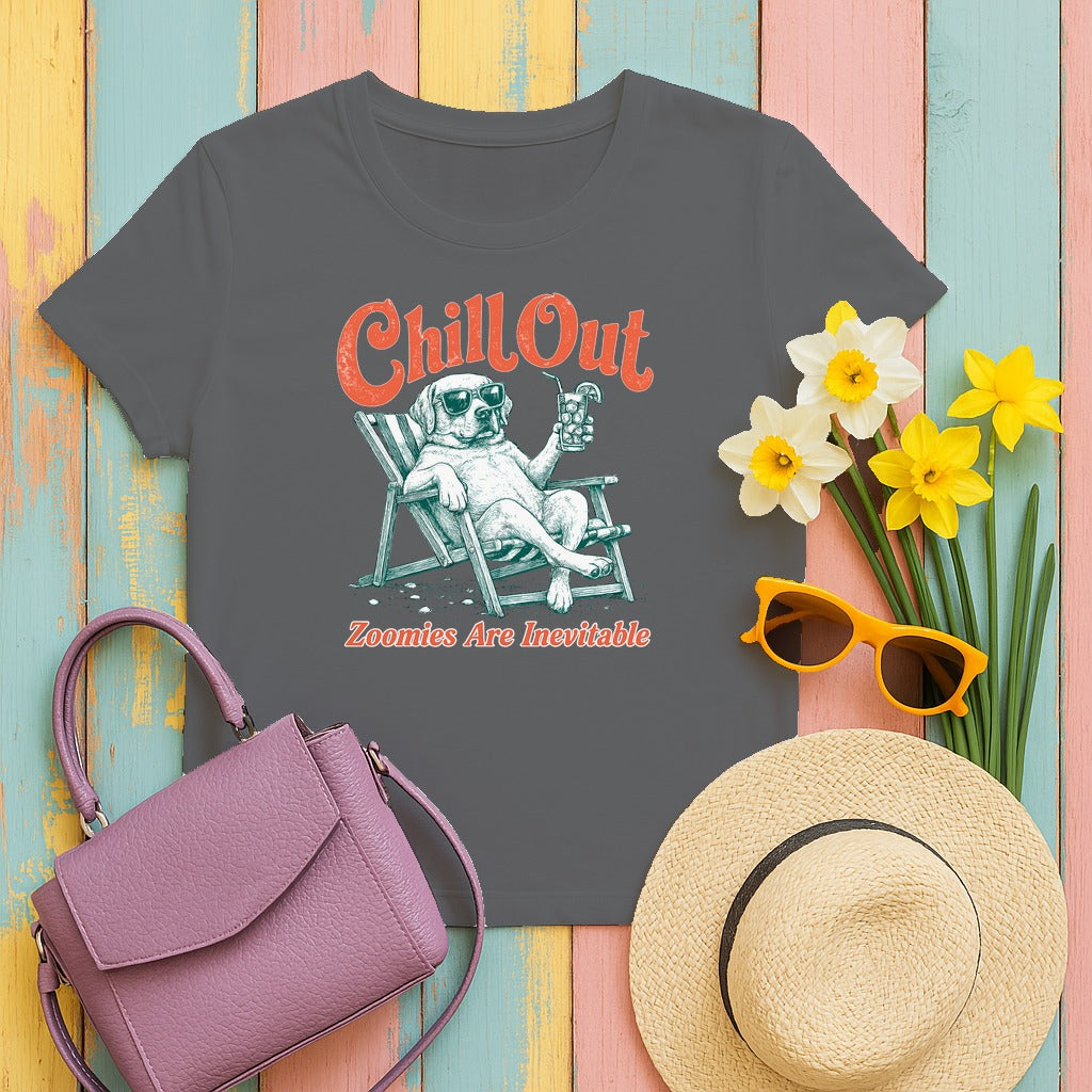 Chill Out Lab: Zoomies Are Inevitable T-Shirt in Graphite Heather