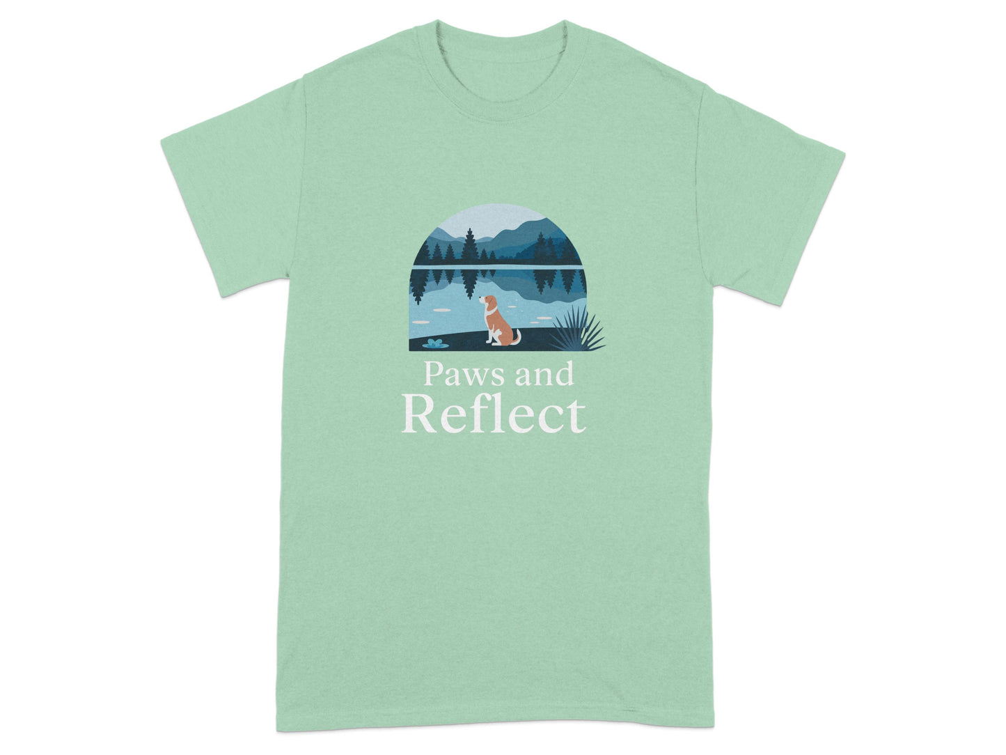 Paws and Reflect Scenic Design Unisex T-Shirt product type