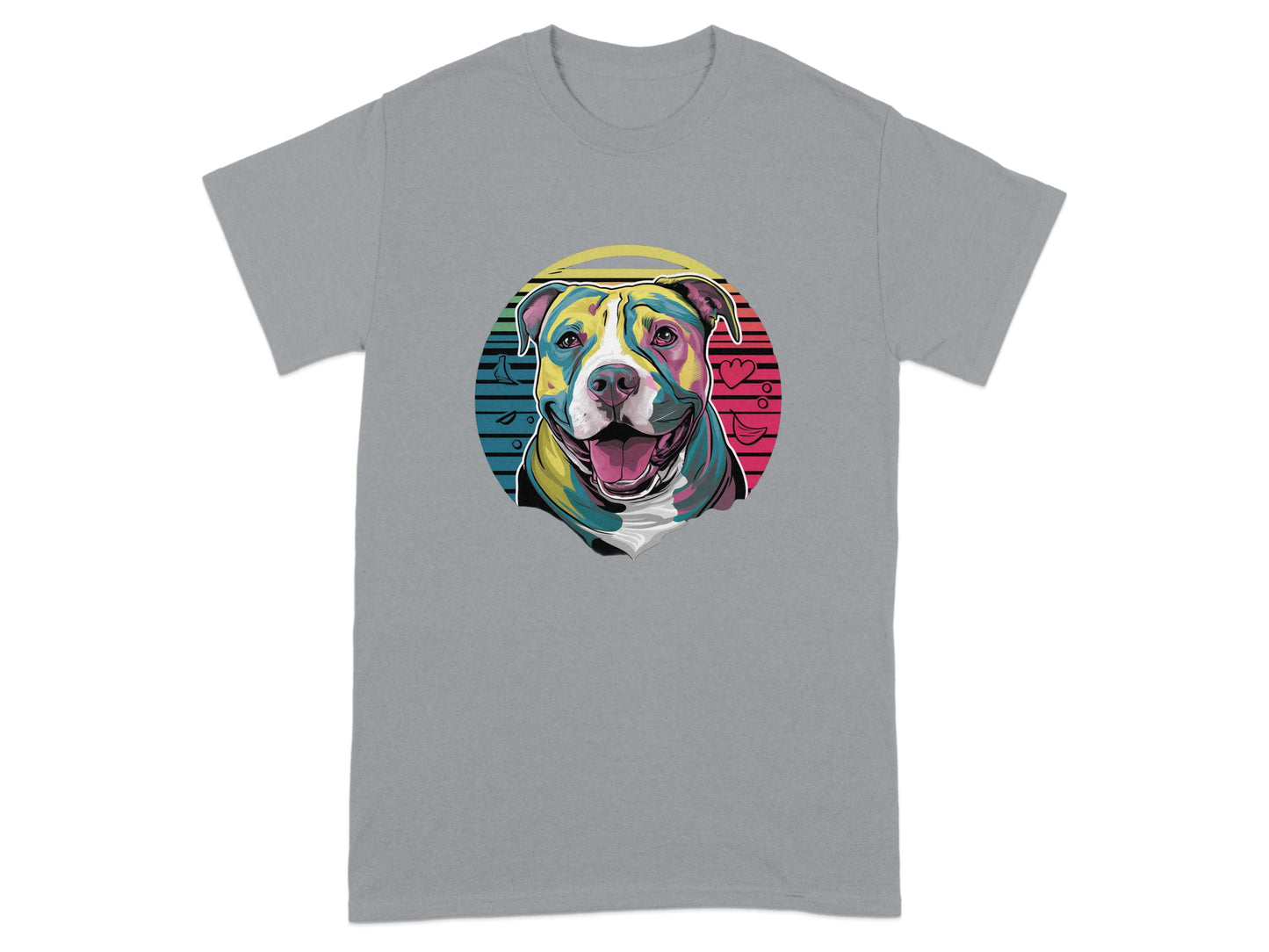 Colorful Dog Illustration Graphic T-Shirt product type