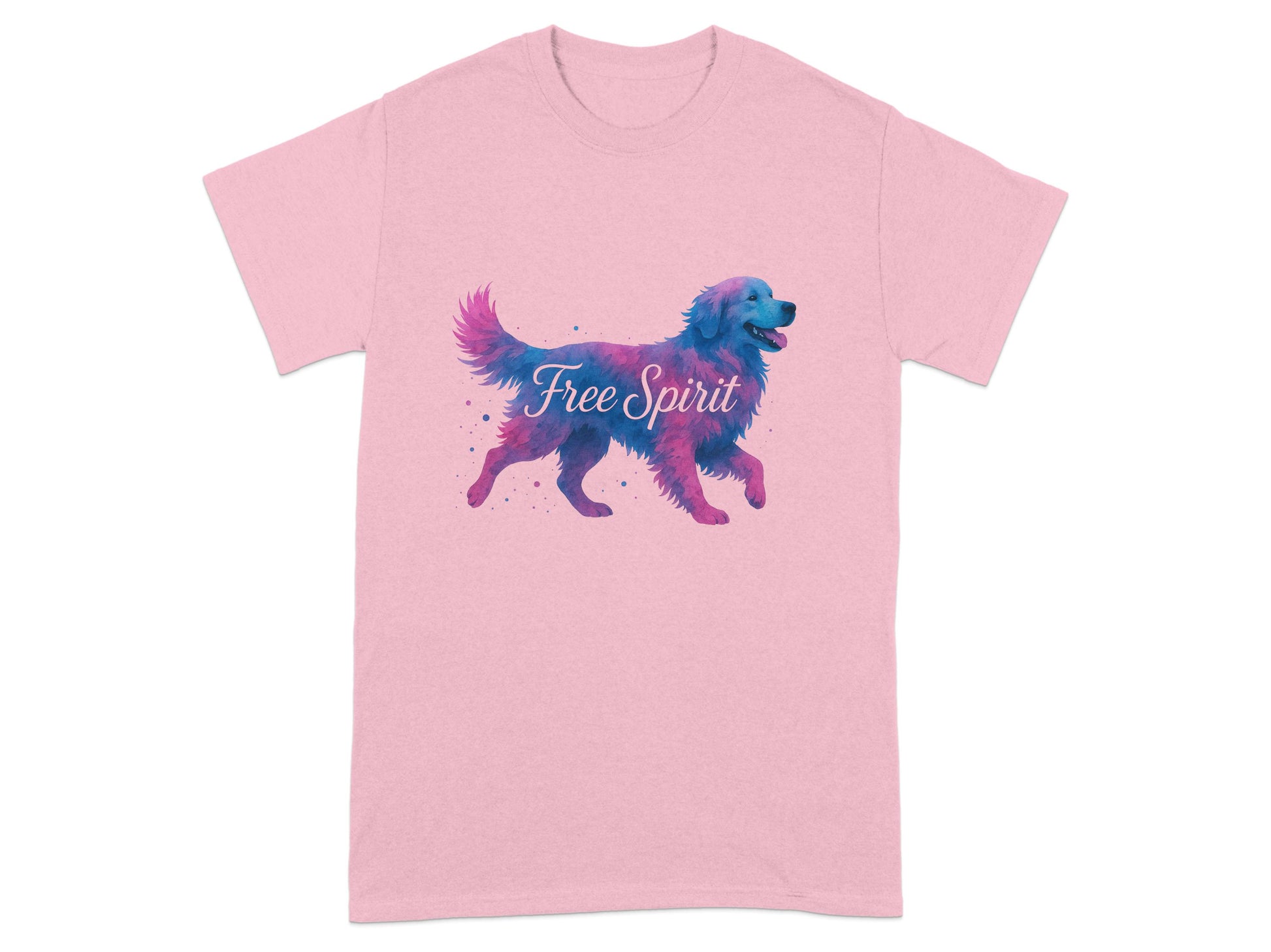 Free Spirit Colorful Dog Graphic T-Shirt product