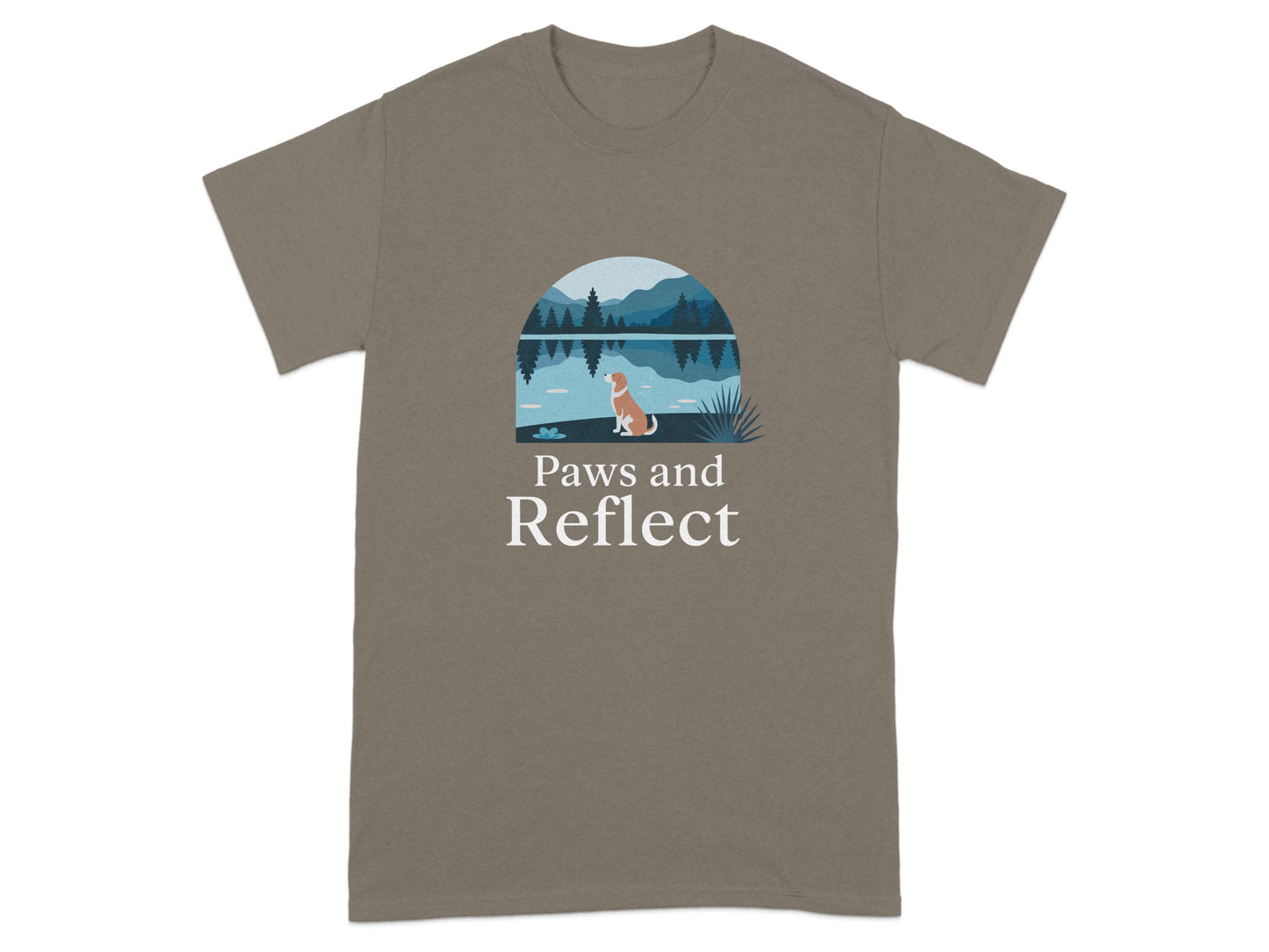 Paws and Reflect Inspirational Message T-shirt product type