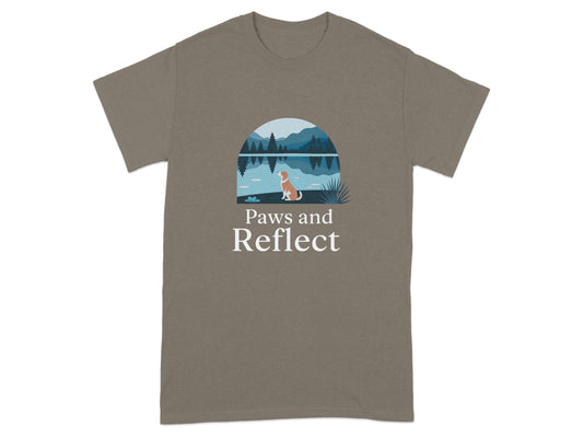 Paws and Reflect Inspirational Message T-shirt product type