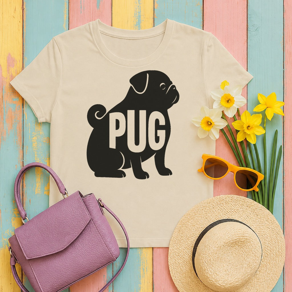 w4hero artisan-pug-profile-t-shirt tee flat lay hero v8
