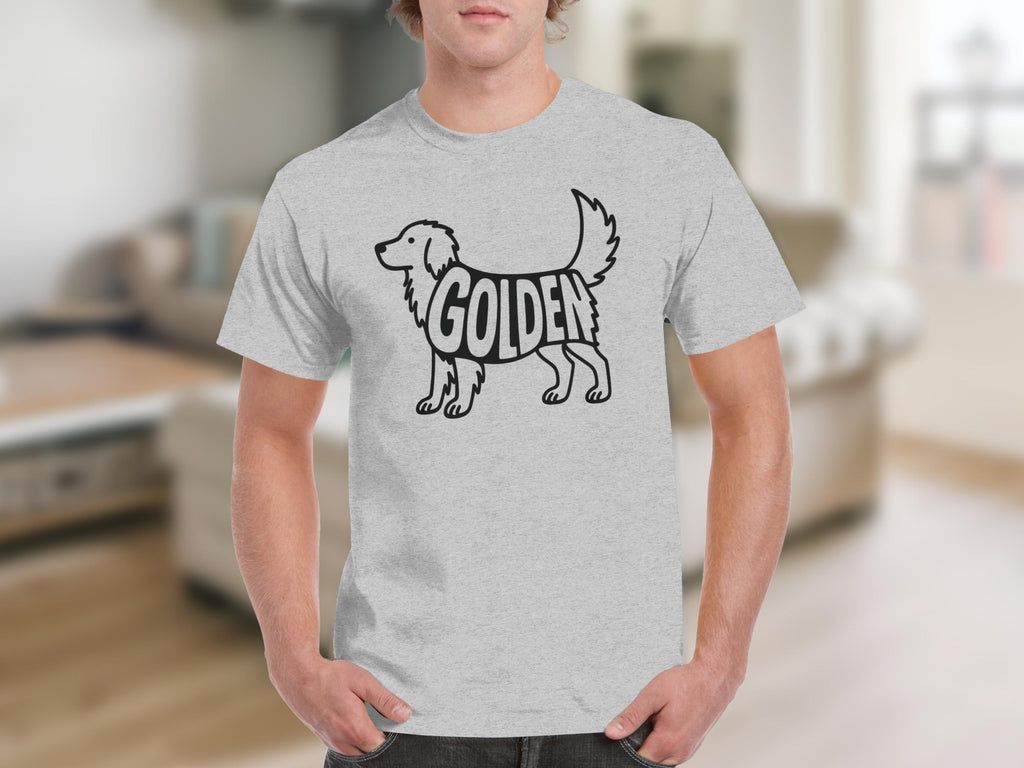 Golden Retriever Dog Graphic Tee Shirt