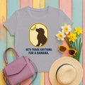American Water Spaniel He'd Trade Anything For A Banana Tee in Athletic Heather