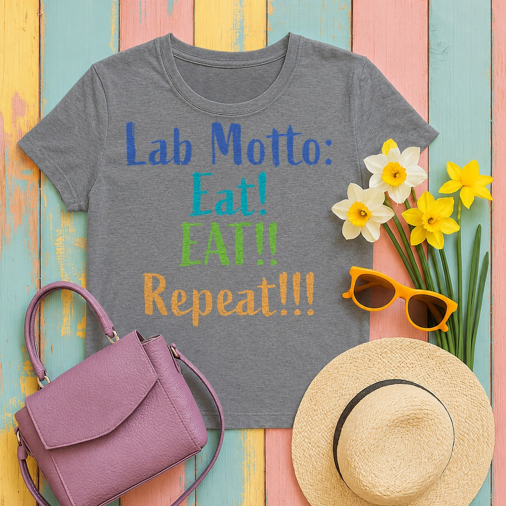 Lab Motto T-Shirt in Graphite Heather