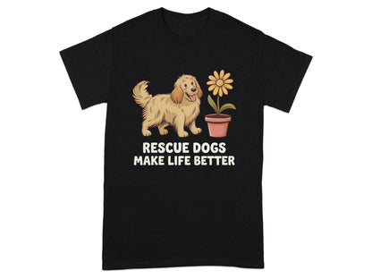 Rescue Dogs Make Life Better Graphic T-Shirt product