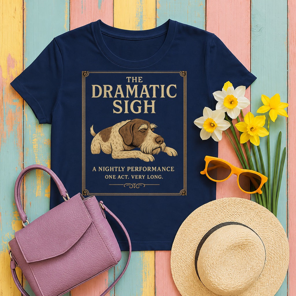 GWP The Dramatic Sigh Tee in Navy
