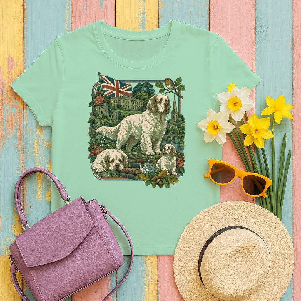 Clumber Spaniel England Heritage tee, Mint