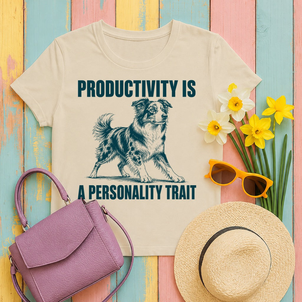 Productivity Trait Aussie T-Shirt in Sand