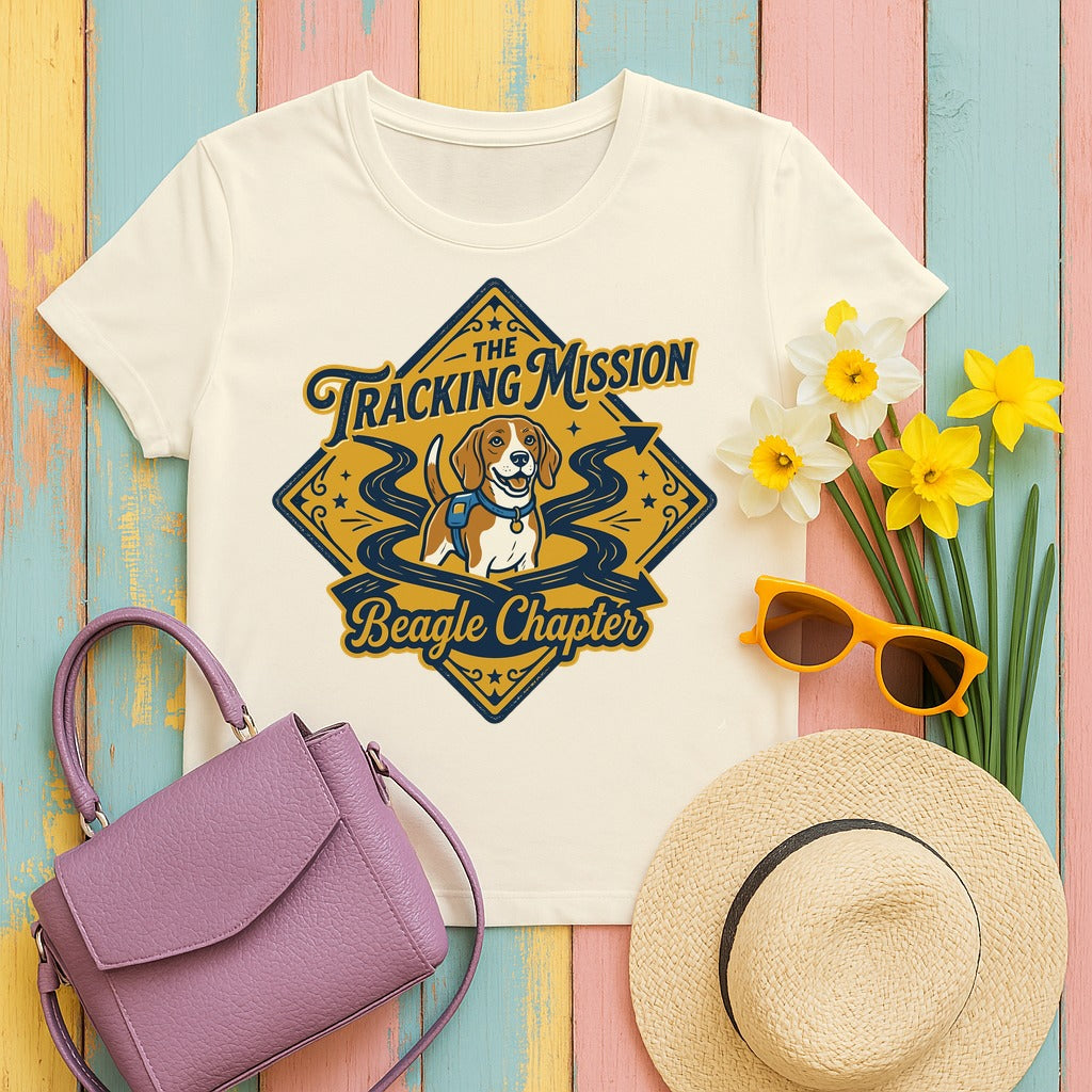 Beagle Chapter Tracking Mission T-Shirt in Natural