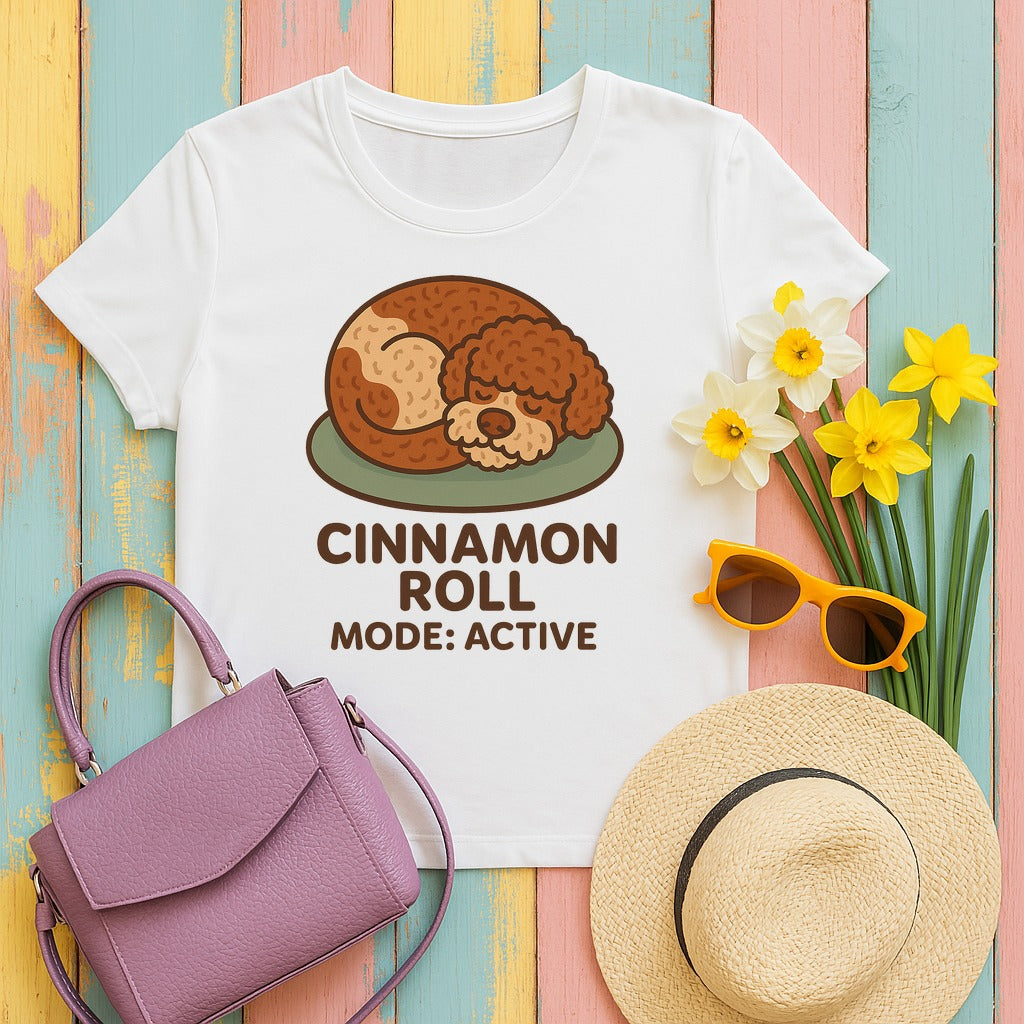 Lagotto Cinnamon Roll Mode Tee in White