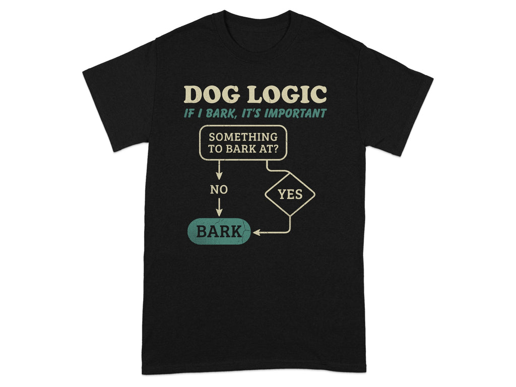 Dog Logic If I Bark It's Important Graphic Shirt