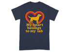 My heart belongs to my lab T-shirt product