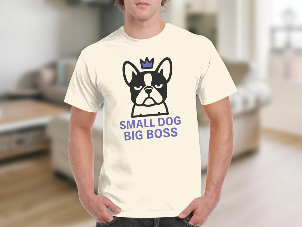 Small Dog Big Boss Graphic T-Shirt for Dog Lovers