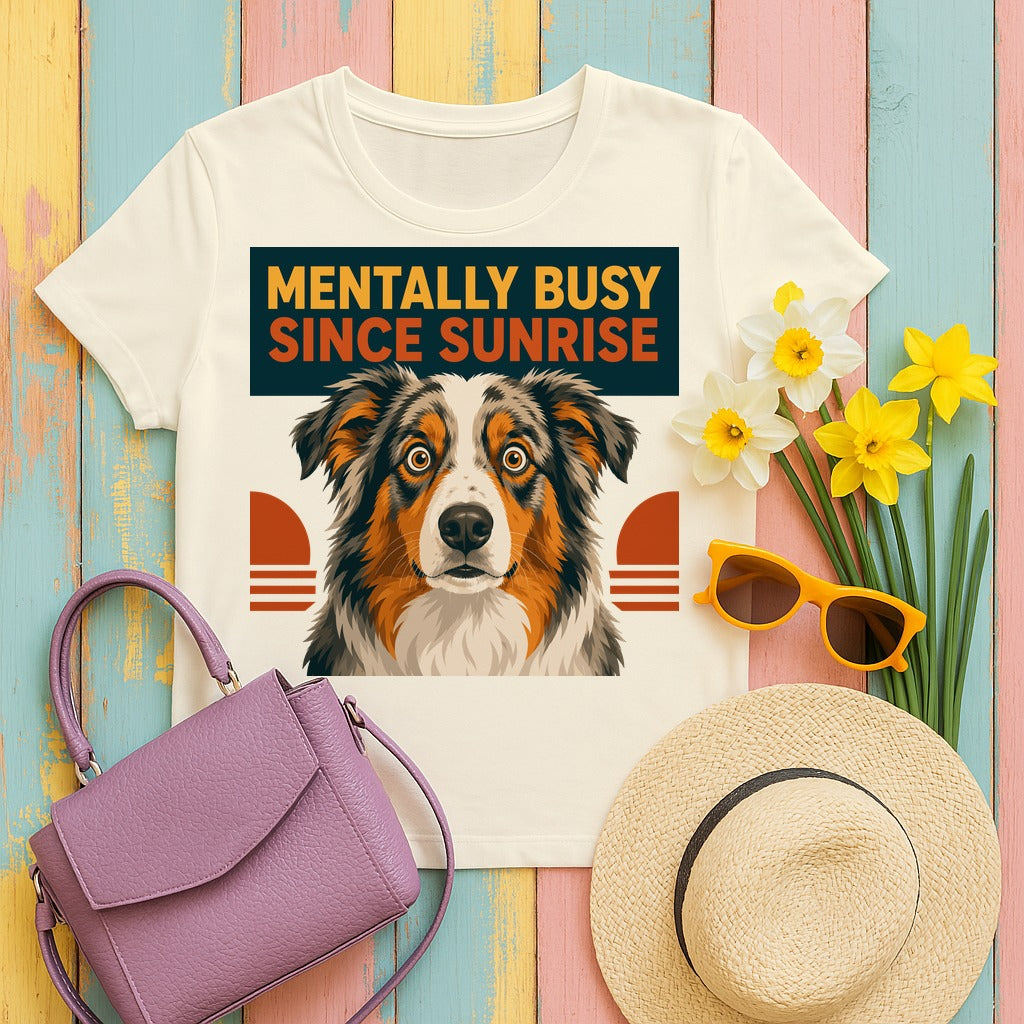 The Mentally Busy Aussie T-Shirt in Natural