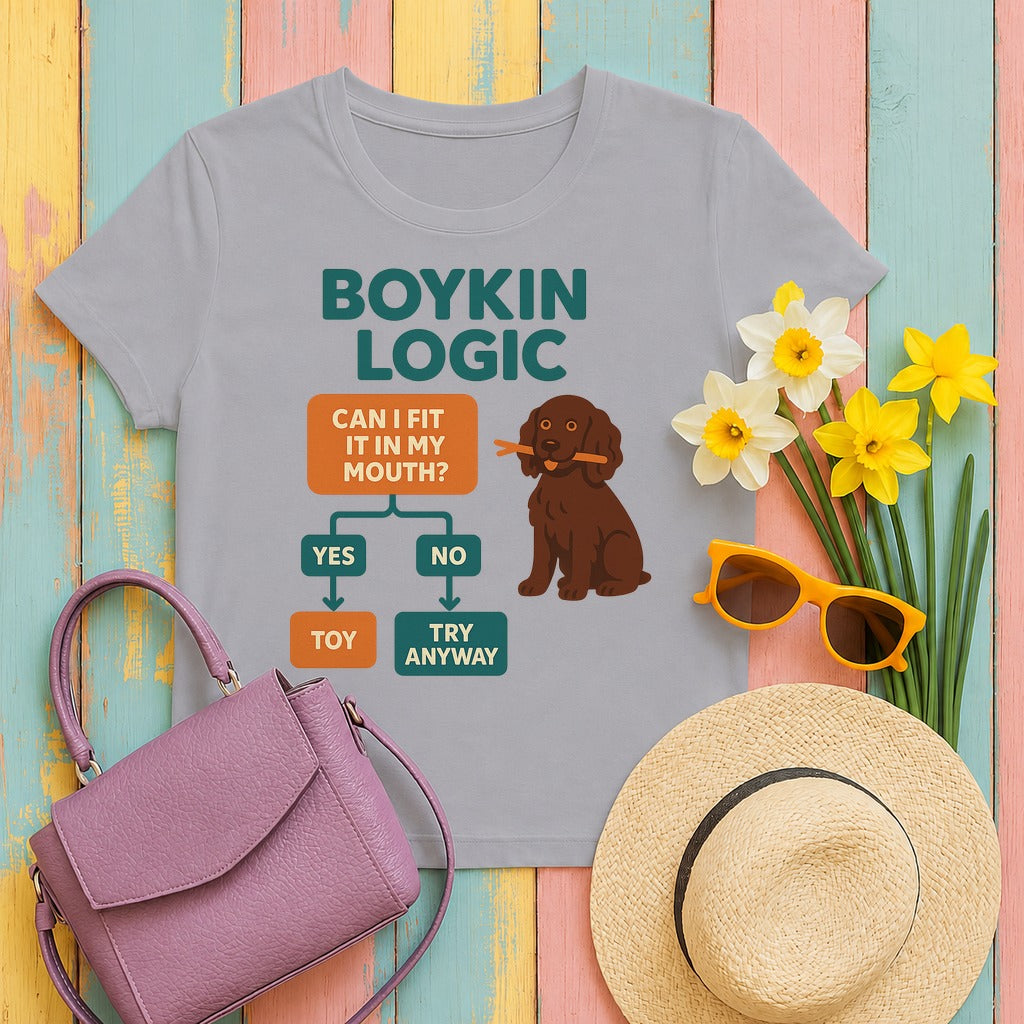 Boykin Spaniel Logic T-shirt in Athletic Heather