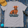 Factory Setting Optional Dachshund T-Shirt in Athletic Heather