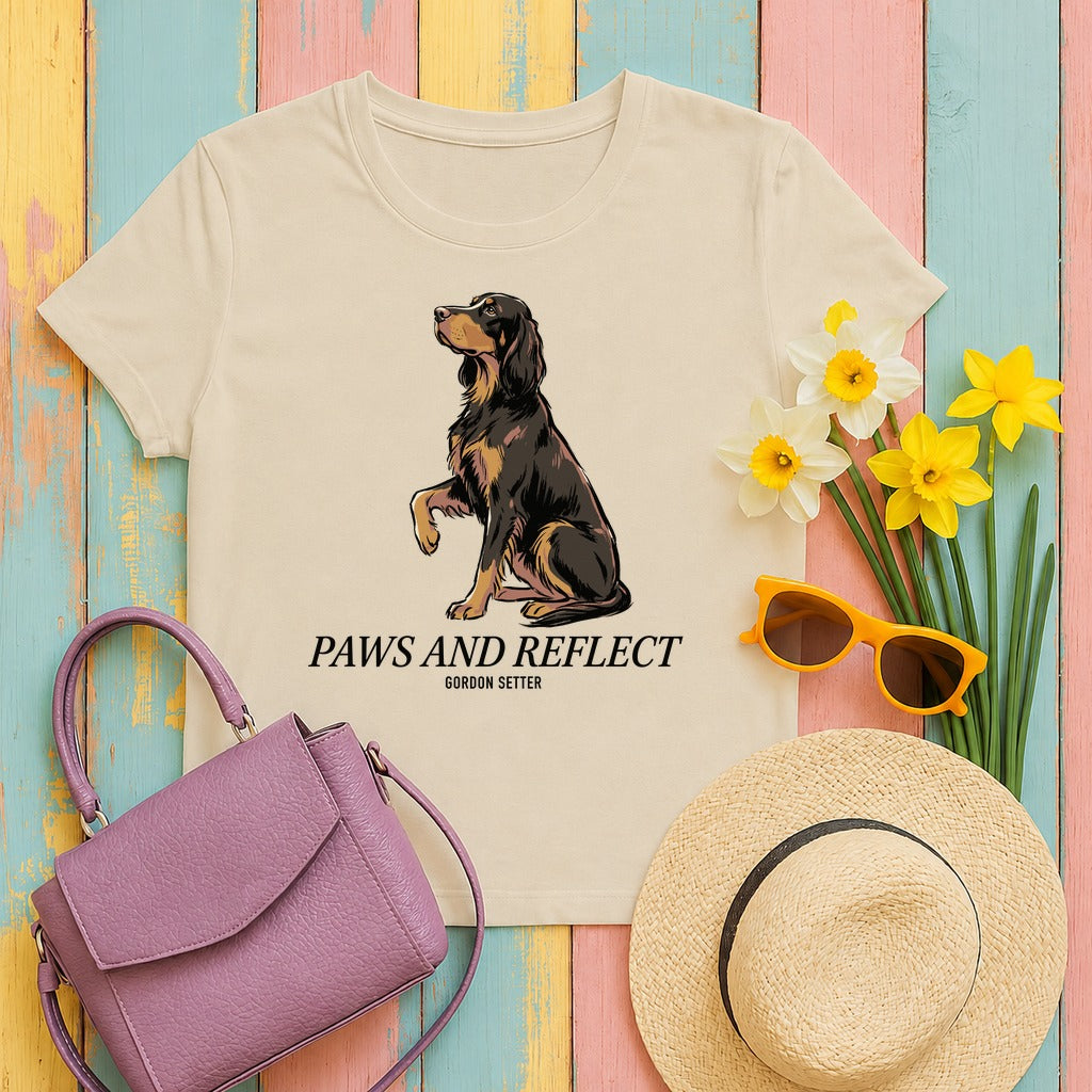 Paws & Reflect Gordon Setter T-Shirt in Sand