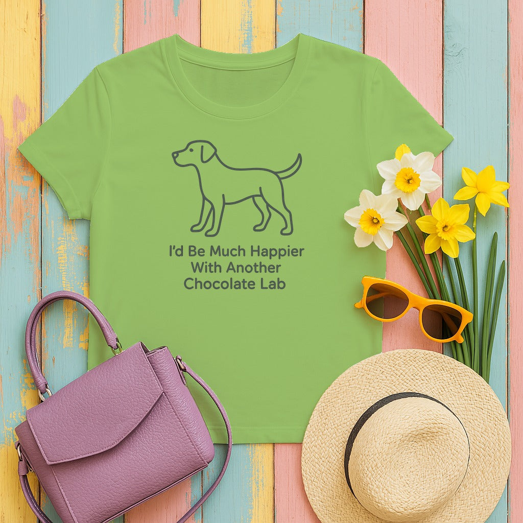 Another Chocolate Lab T-shirt in Lime