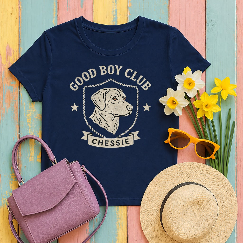 Chesapeake Good Boy Club Tee in Navy