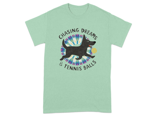 Chasing Dreams and Tennis Balls Graphic T-Shirt product type