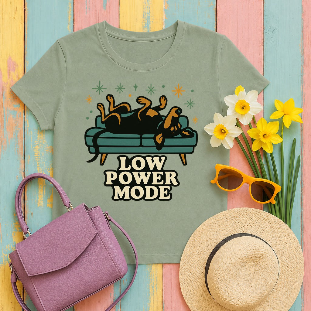 Doberman Low Power Mode Tee in Sage