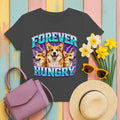 Forever Hungry Corgi Graphic T-shirt in Dark Heather