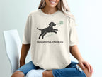 Stay Playful Chase Joy Dog Lover Graphic Tee