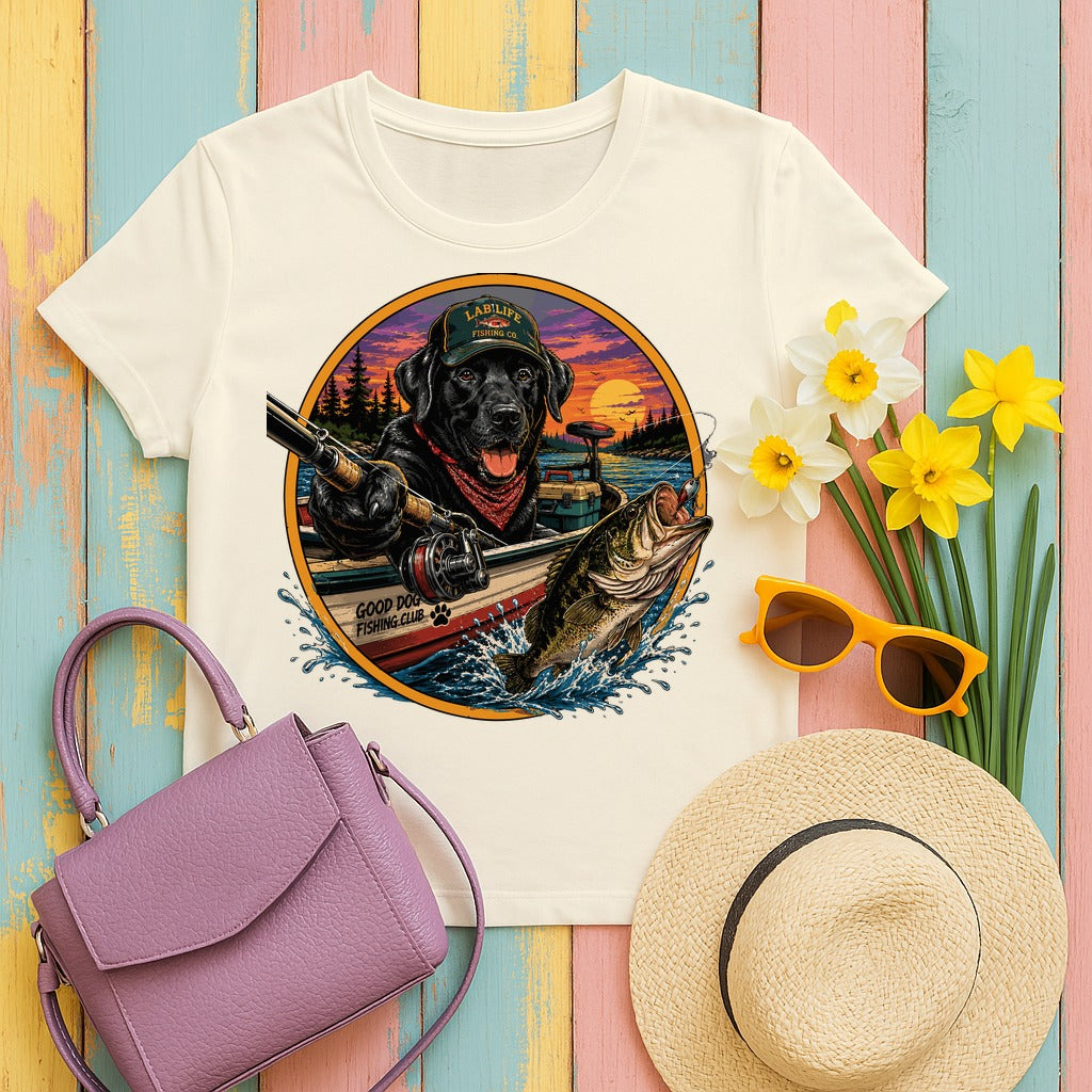 LabLife Fishing Co. T-Shirt in Natural