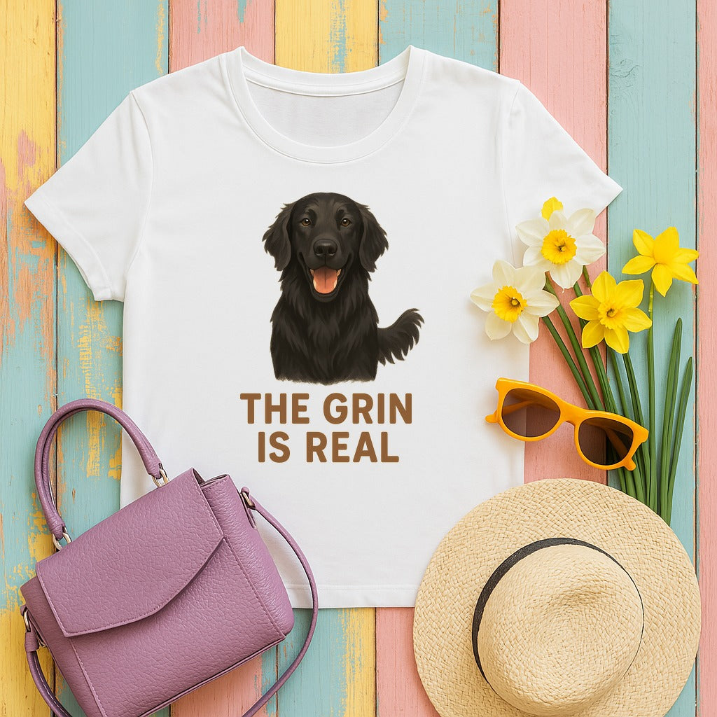 Flat-Coat The Grin Is Real Tee in White