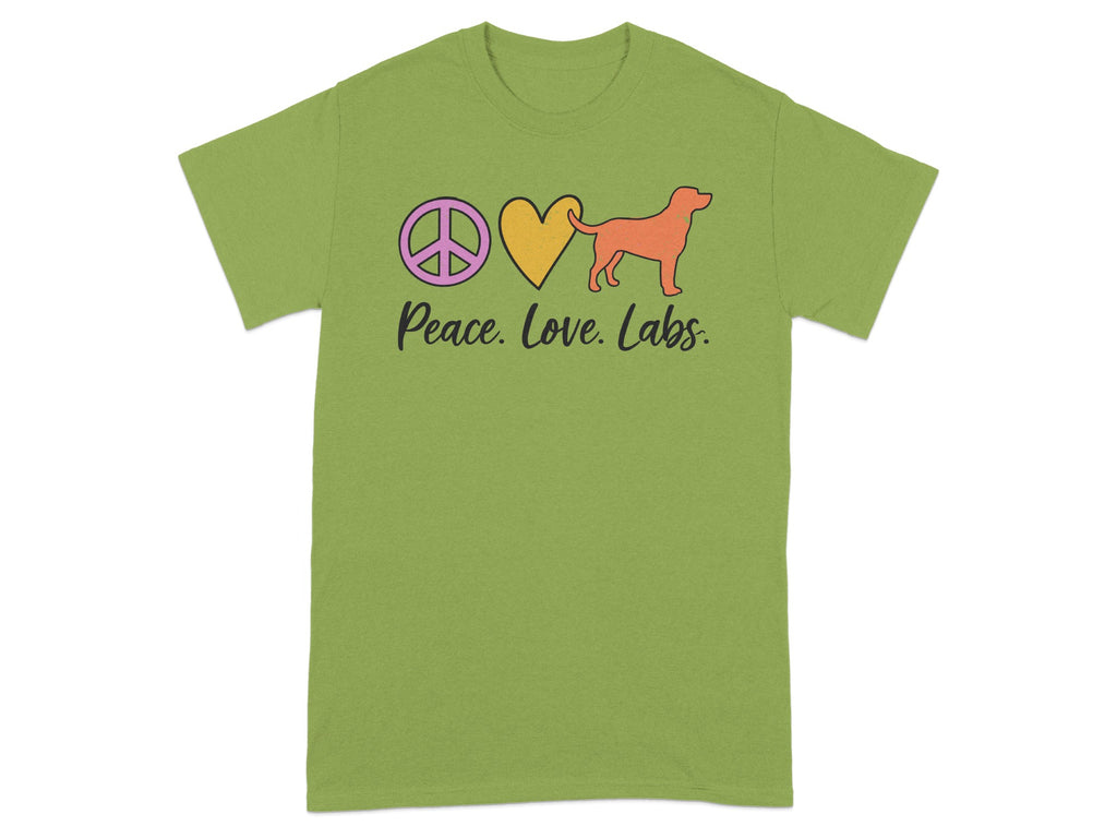 Peace Love Labs Graphic Tee for Dog Lovers