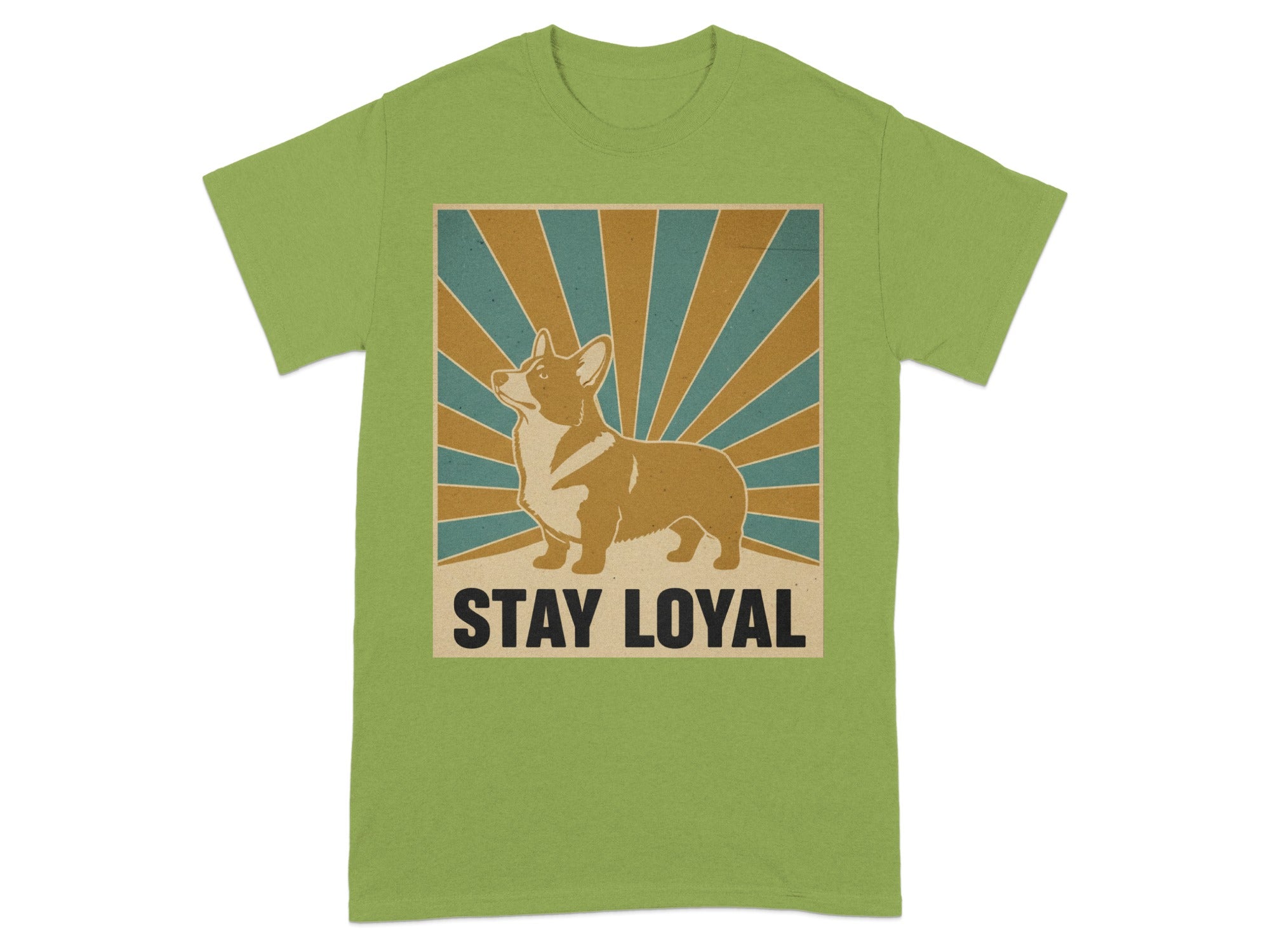 Stay Loyal Corgi Graphic Design T-Shirt