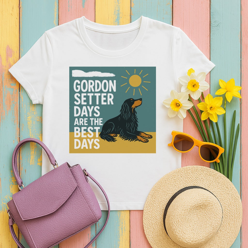 Vintage Gordon Setter Days T-Shirt in White