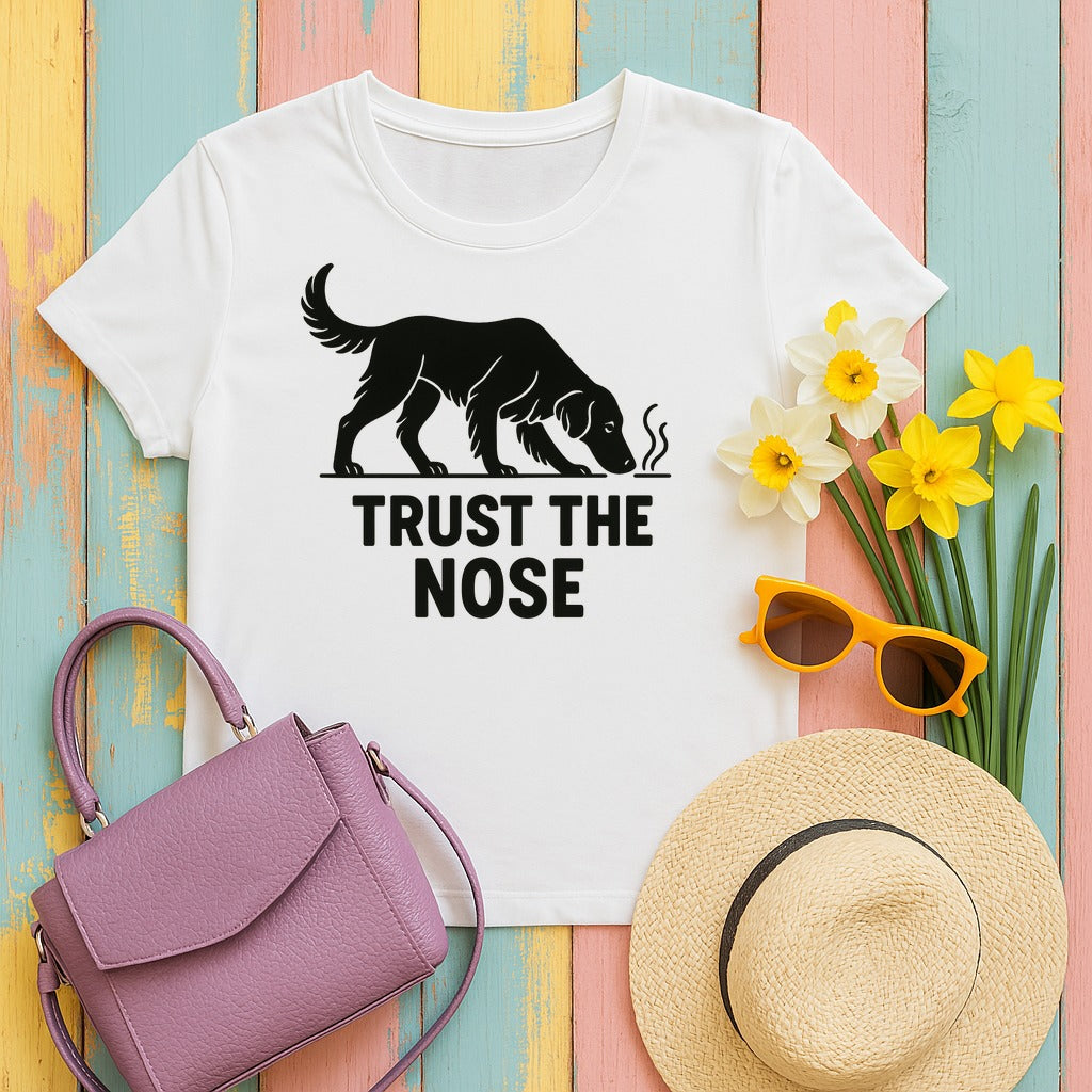 Flat-Coat Trust the Nose Tee in White