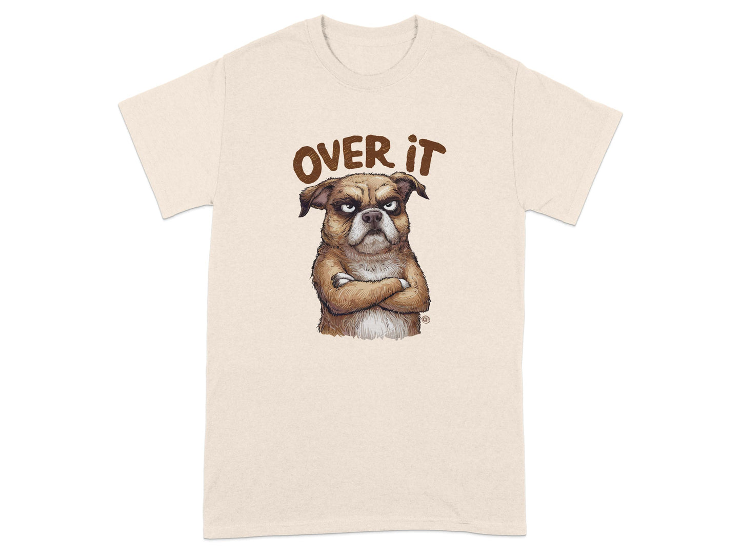 Over It Cartoon Dog Graphic Design T-shirt product
