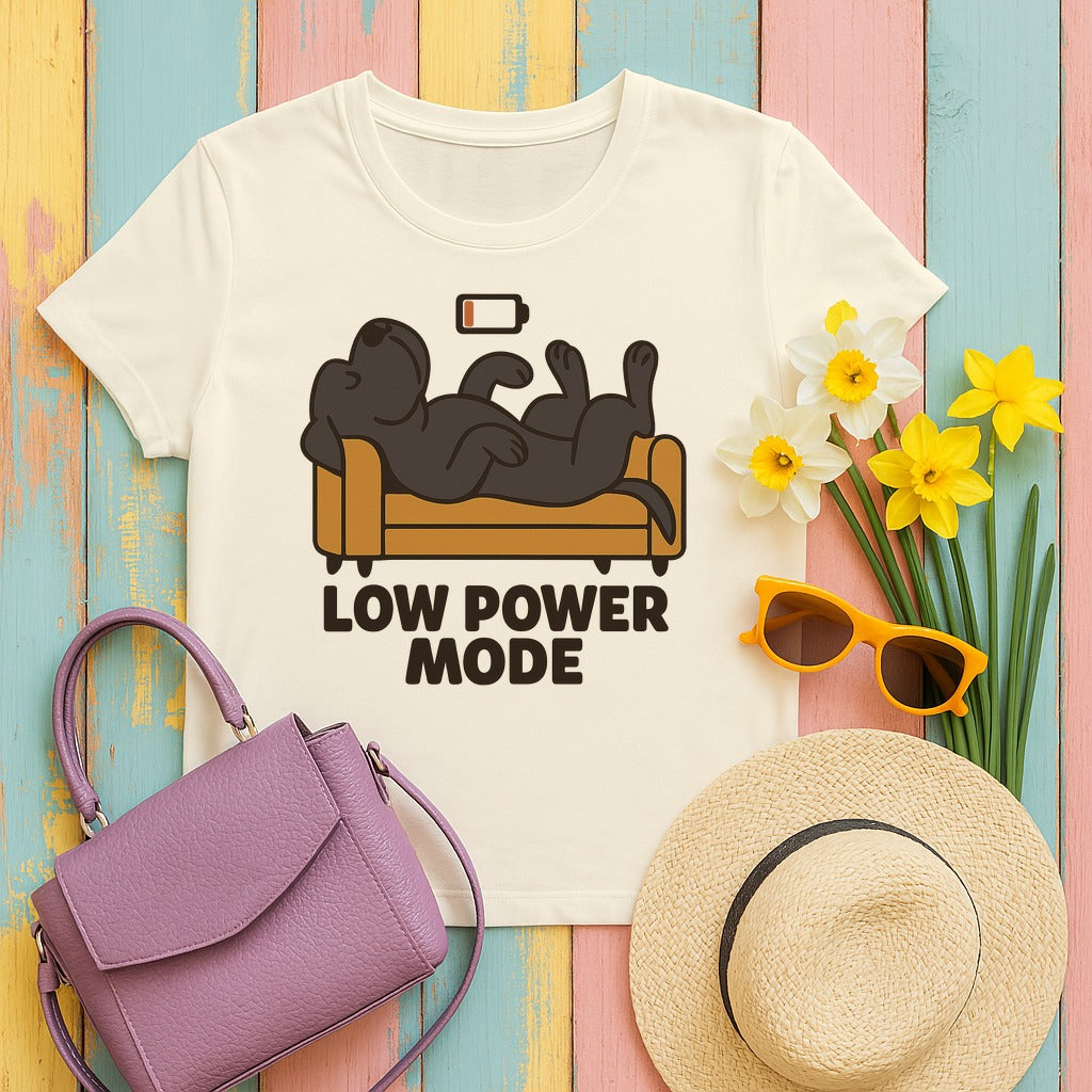Cane Corso Low Power Mode Tee in Natural